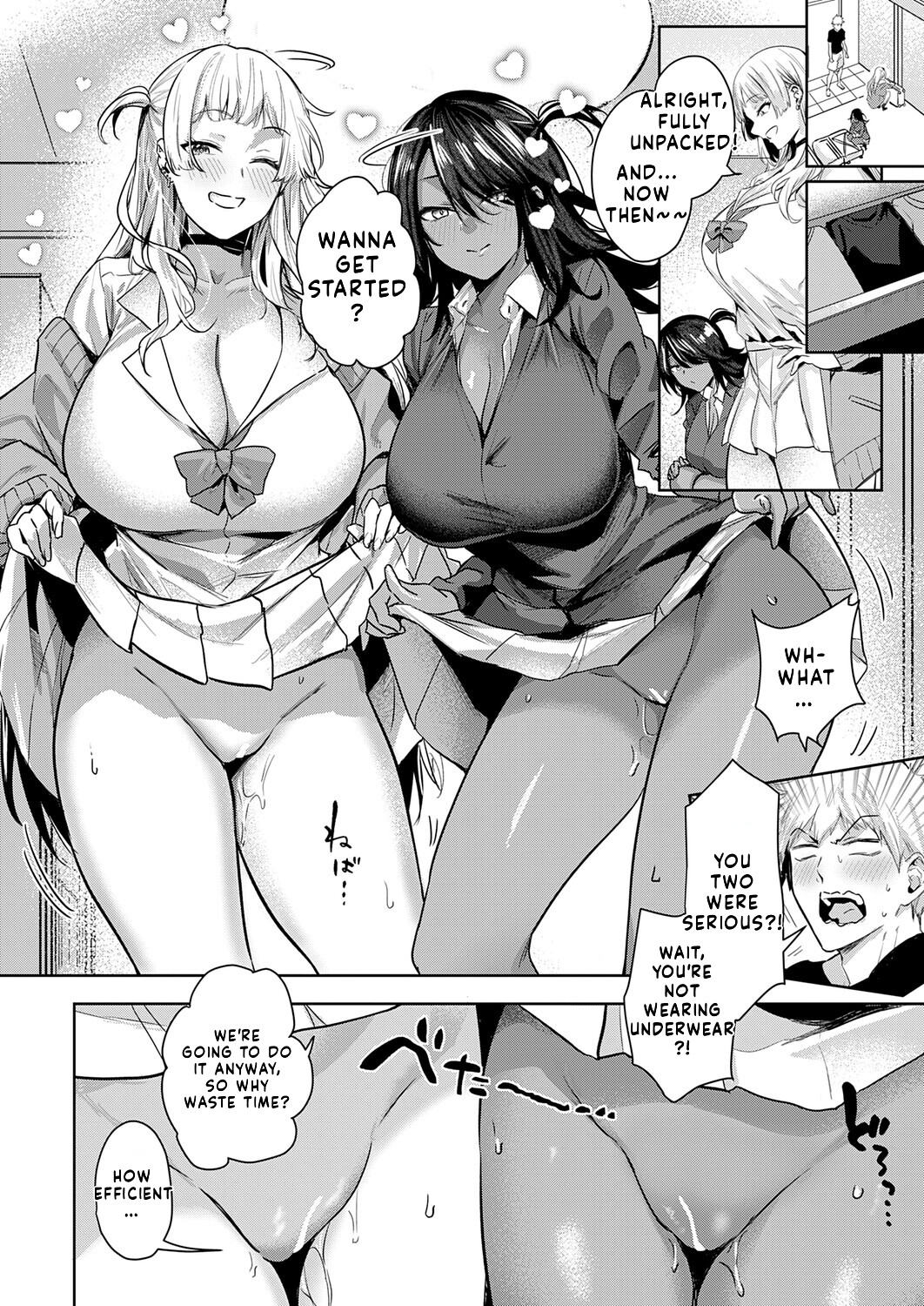 hentai manga Black and White Pet Gals